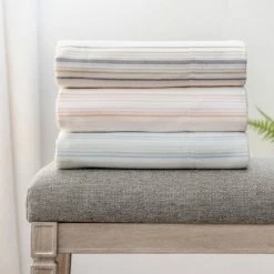 Best deal 👍 Striped Flannel Sheet Set - Martha Stewart Sage 🔥 -Sheets & Pillowcases Sales Shop unnamed file 4330