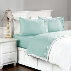 Cheap 👏 The Lakeside Collection Lakeside Spring Bird Whisper Bedding Sheets Set with Complement Pillowcases ✔️