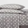 Budget 🎁 Holiday Pattern Flannel Sheet Set - Threshold™ Skiing Dogs ✔️