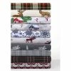 Best reviews of 💯 Tribeca Living Printed Cotton Flannel Extra Deep Pocket Sheet Set Red/gray 😍
