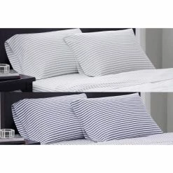 Wholesale ✨ Pinstripe Sheet Set - Truly Soft Navy 🔥 7 Wholesale ✨ Pinstripe Sheet Set - Truly Soft Navy 🔥 -Sheets & Pillowcases Sales Shop unnamed file 4389