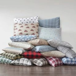 Discount ❤️ Woolrich Patterned Flannel Sheet Set Tan Cars 😍 -Sheets & Pillowcases Sales Shop unnamed file 4398