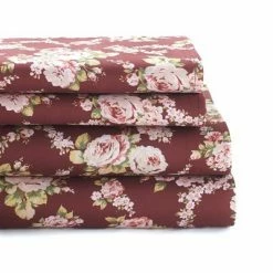 Coupon ✔️ The Lakeside Collection Lakeside Harvest Floral Motif Bed Sheet Set with Pillowcases 🔔 -Sheets & Pillowcases Sales Shop unnamed file 4417