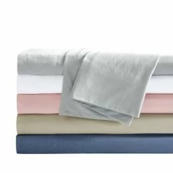 Promo 👍 Silver Cool Solid Sheet Set - Truly Calm White 🔥 -Sheets & Pillowcases Sales Shop unnamed file 4441