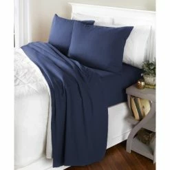 Best Sale 👍 The Lakeside Collection Lakeside Flannel Bedroom Sheet Set with Pillowcases - Harvest Accent Bed Cover 🎉