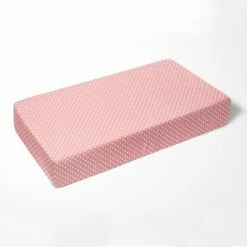 Promo ๐ Bacati - Coral Pink Pin Dots 100 percent Cotton Universal Baby US Standard Crib or Toddler Bed Fitted Sheet ๐