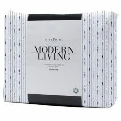 Wholesale 👏 300 Thread Count Organic Cotton Printed Sheet Set - Modern Living Beige Geo 🎉