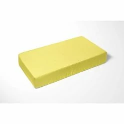 Best Sale ❤️ Bacati - Solid Yellow 100 percent Cotton Universal Baby US Standard Crib or Toddler Bed Fitted Sheet ❤️