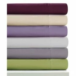 Outlet ⭐ Long Staple Cotton Percale Deep Pocket Solid Sheet Set 350 Thread Count - Tribeca Living® White ⭐