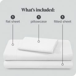 New 🎉 Bare Home 400 Thread Count Organic Cotton Percale Bed Sheet Set ⭐ -Sheets & Pillowcases Sales Shop unnamed file 4602