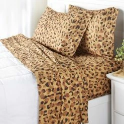 Best reviews of ✨ The Lakeside Collection Lakeside Animal Print Bed-Tite Sheet Set with Pillowcases - Twin - Cheetah - 3 Pieces 🎁