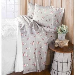 Coupon 🧨 The Lakeside Collection Lakeside Flannel Snowman Sheets Set - Christmas Bed Accent 🧨 -Sheets & Pillowcases Sales Shop unnamed file 4658