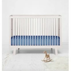 Deals ✔️ Bacati - Blue Pin Dots 100 percent Cotton Universal Baby Crib or Toddler Bed Fitted Sheet 🎉 -Sheets & Pillowcases Sales Shop unnamed file 468