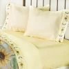 Wholesale ✨ The Lakeside Collection Lakeside Sunflower Embroidered Sheet Set - Rustic Farmhouse Pillowcases and Sheets 🎁