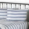 Best Sale 💯 The Lakeside Collection Lakeside Striped Farmhouse Bed Sheet Set with Pillowcases - 4 Pieces 🔥
