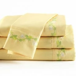 Cheap ✔️ The Lakeside Collection Lakeside Floral Vine Bedding Sheet Set with Pillowcases - 4 Pieces 😀