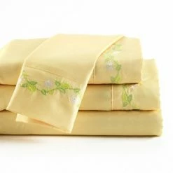 Cheap ✔️ The Lakeside Collection Lakeside Floral Vine Bedding Sheet Set with Pillowcases - 4 Pieces 😀 -Sheets & Pillowcases Sales Shop unnamed file 4722