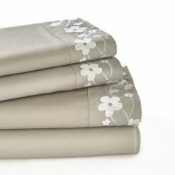 Coupon 😀 The Lakeside Collection Lakeside Cherry Blossom Bed Sheets Set with Pillowcases - Bedspread Accent 🔔 -Sheets & Pillowcases Sales Shop unnamed file 4739