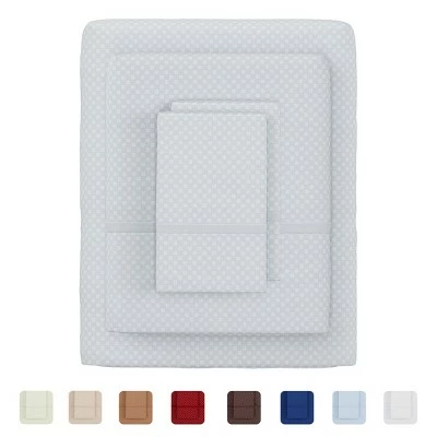 Best deal 💯 Brushed Microfiber Sheet Set-3 Piece-Embossed Checkered Bed Linens-Deep Pocket Fitted & Flat Sheets, Plus A Pillowcase by Hastings Home 🛒 1 Best deal 💯 Brushed Microfiber Sheet Set-3 Piece-Embossed Checkered Bed Linens-Deep Pocket Fitted & Flat Sheets, Plus A Pillowcase by Hastings Home 🛒