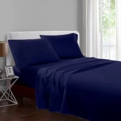 Best Pirce 👍 BOSTON LINEN CO. 400 Thread Count Solid Sheet Set - Boston Linen Co Dark Gray 💯