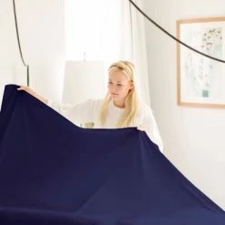 Hot Sale 🔥 BOSTON LINEN CO. 300 Thread Count Percale Solid Sheet Set - Boston Linen Co Ivory 💯 -Sheets & Pillowcases Sales Shop unnamed file 4791