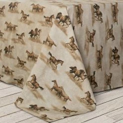 Best Pirce 😀 Printed Pattern Sheet Set Wild Horses - Blue Ridge Trading 😍 -Sheets & Pillowcases Sales Shop unnamed file 4812