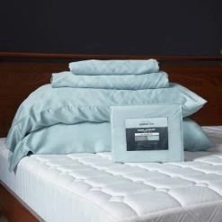 Outlet 😍 400 Thread Count Cool Luxury Sheet Set - Tempur-Pedic Gray 🤩 -Sheets & Pillowcases Sales Shop unnamed file 4894