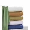 New ❤️ Long Staple Sateen Deep Pocket 4pc Solid Sheet Set 500 Thread Count - Tribeca Living® Cafe 😀