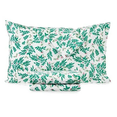 Cheapest π Flannel Sheet Set - Martha Stewart Holly Branches π 2 Cheapest π Flannel Sheet Set - Martha Stewart Holly Branches π - Image 2