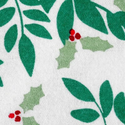 Cheapest π Flannel Sheet Set - Martha Stewart Holly Branches π 3 Cheapest π Flannel Sheet Set - Martha Stewart Holly Branches π - Image 3