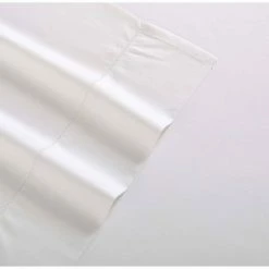 Flash Sale โ 610 Thread Count Ultra Solid Cotton Sateen Sheet Set Bright White - Charisma โ