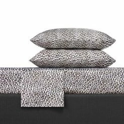Buy 🎁 Leopard Print Satin Sheet Set Charcoal - Betseyville 🤩 -Sheets & Pillowcases Sales Shop unnamed file 4974