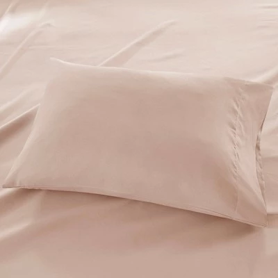 Hot Sale ⭐ Madison Park Queen 3M Microcell All Season Moisture Wicking Lightweight Sheet Set Blushing 🎉 4 Hot Sale ⭐ Madison Park Queen 3M Microcell All Season Moisture Wicking Lightweight Sheet Set Blushing 🎉 - Image 4