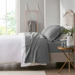 Budget 🎁 Clean Spaces Charcoal Infused Microfiber Sheet Set Indigo ❤️