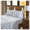 Coupon 🤩 True North By Sleep Philosophy Inverness Angle Flannel Sheet Set (Queen) Blue 😀