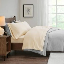 Outlet 🔔 True North By Sleep Philosophy Premier Comfort Microfleece Sheet Set - Ivory (Twin) 💯