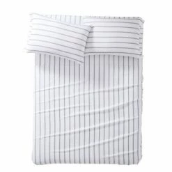 Outlet ⌛ Ticking Stripe Sheet Set - Truly Soft Gray 🎉 -Sheets & Pillowcases Sales Shop unnamed file 5060