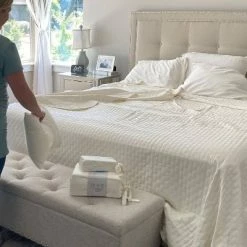 Outlet 🎁 300 Thread Count 100% Rayon from Bamboo Undyed Maternity Sheet Set Ivory - BedVoyage 🛒 -Sheets & Pillowcases Sales Shop unnamed file 5086