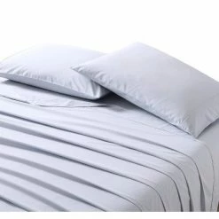 Cheap 😍 Solid Percale Sheet Set with Antibacterial Protection - Azalea Skye Blue 😍