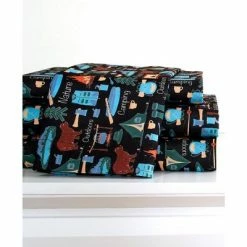 Flash Sale 🎁 The Lakeside Collection Lakeside Campsite Sheet Set with Retro, Rustic Camping Print 🔥 -Sheets & Pillowcases Sales Shop unnamed file 5110