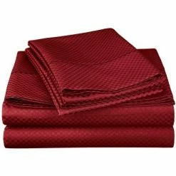 Best Pirce 🧨 800-Thread Count Cotton and Polyester Blend Wrinkle-Free Geometric Deep Pocket Bed Sheet Set by Blue Nile Mills ⭐