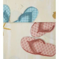 Flash Sale 😀 The Lakeside Collection Lakeside Flip Flop Sheet Set with Decorative Beach Themed Print ✔️