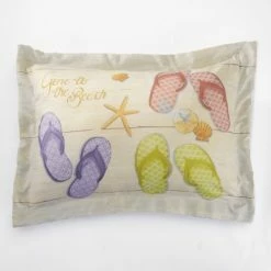 Flash Sale 😀 The Lakeside Collection Lakeside Flip Flop Sheet Set with Decorative Beach Themed Print ✔️ -Sheets & Pillowcases Sales Shop unnamed file 5206