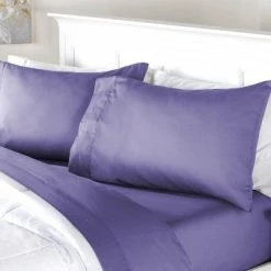 Wholesale ⌛ The Lakeside Collection Lakeside 300 Thread Count Cotton Fitted Bed Sheet Set with Pillowcases - 3 Pieces ⌛