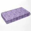 New ⭐ Bacati - Floral Scroll Printed Purple 100 percent Cotton Universal Baby US Standard Crib or Toddler Bed Fitted Sheet 😀