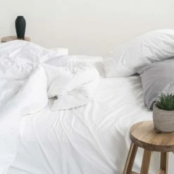 Coupon 🎁 Miracle 500-Count Silver Sateen Cotton Duvet Cover, Comfortable, Soft, and Cooling with Zipper, Fits King or Cali King, White 👍