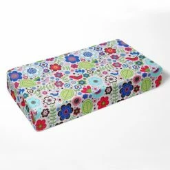 Hot Sale 😀 Bacati - Botanical Floral with Birds Pink Multicolor 100 percent Cotton Universal Baby US Standard Crib or Toddler Bed Fitted Sheet 🛒