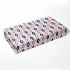 Best Pirce 🎁 Bacati - Aztec Print Kilim Coral Mint Navy 100 percent Cotton Universal Baby US Standard Crib or Toddler Bed Fitted Sheet ⌛