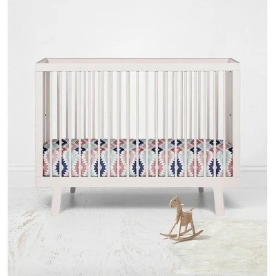 Best Pirce π Bacati - Aztec Print Kilim Coral Mint Navy 100 percent Cotton Universal Baby US Standard Crib or Toddler Bed Fitted Sheet β 3 Best Pirce π Bacati - Aztec Print Kilim Coral Mint Navy 100 percent Cotton Universal Baby US Standard Crib or Toddler Bed Fitted Sheet β - Image 3
