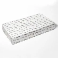 Brand new ๐ฏ Bacati - Gray Kisses N Hugs Print 100 percent Cotton Universal Baby US Standard Crib or Toddler Bed Fitted Sheet โญ